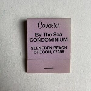 Vintage Matchbook‎ Cavalier By The Sea Condominium Gleneden Beach Oregon RARE
